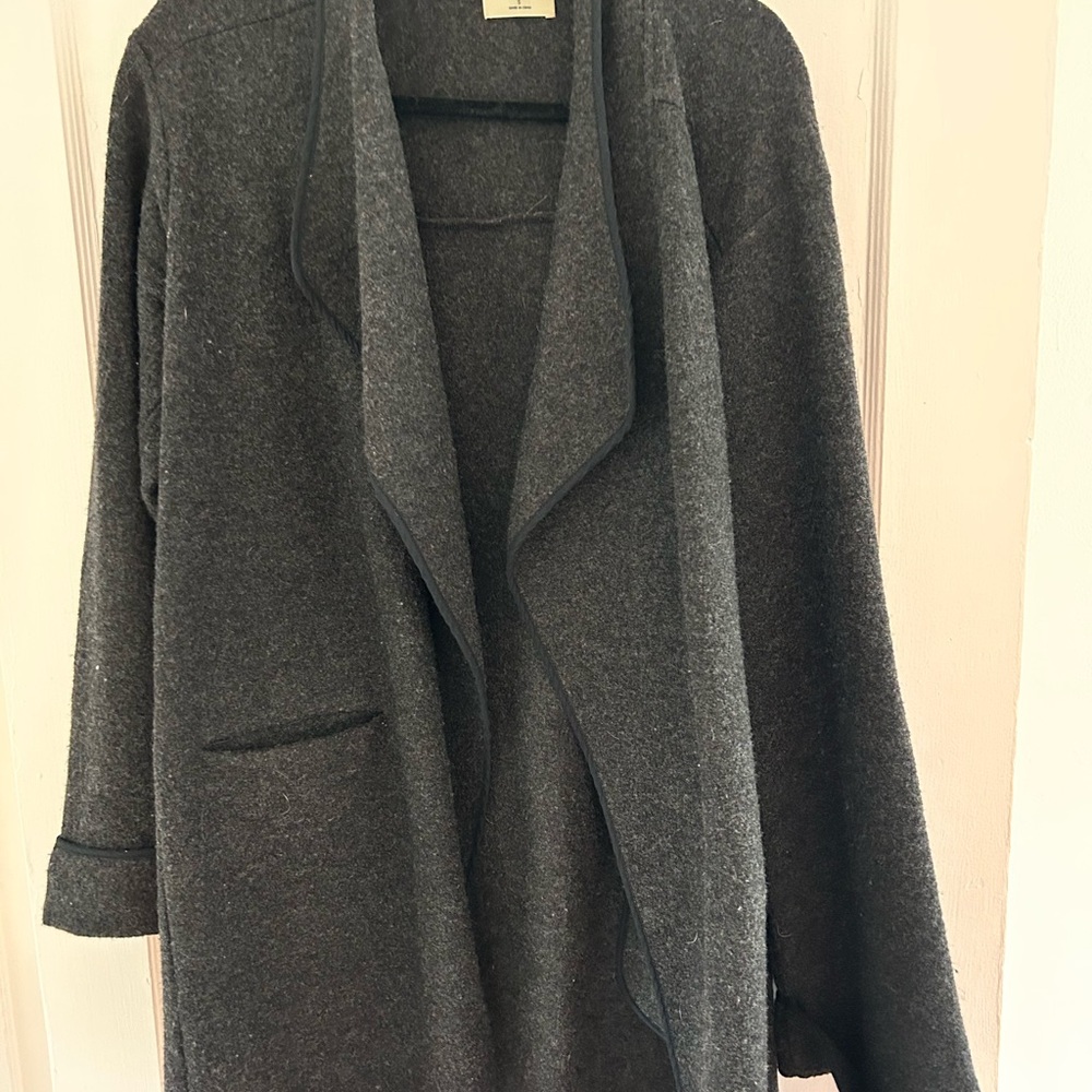 Aritzia Wilfred Boiled Wood Open Jacket